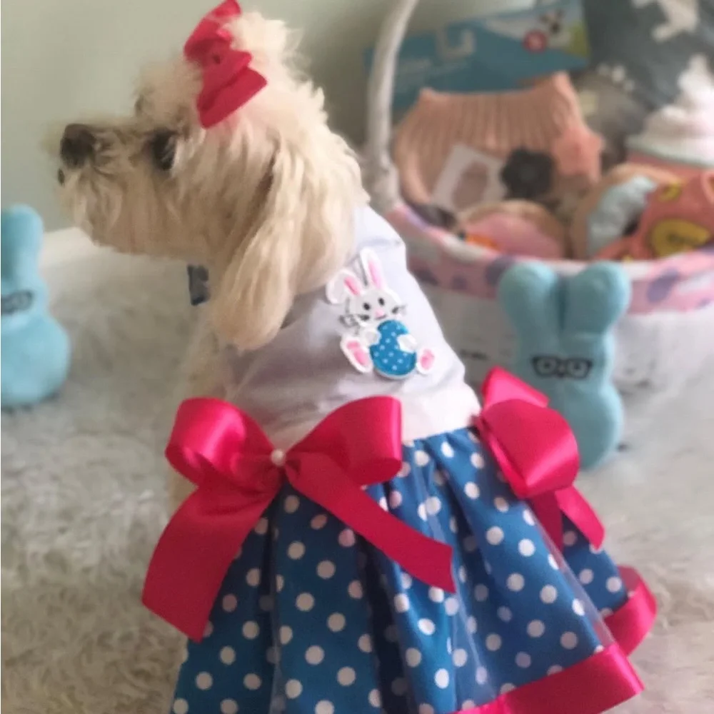 Custom-made Easter dress for your fur baby